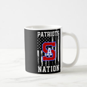 Caneca De Café Nação De Logotipo Patriots Do Sul De Alamance Hs