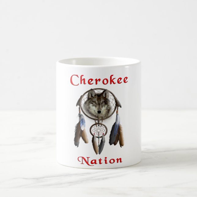 Caneca De Café Nação Indiana Cherokee (Centro)