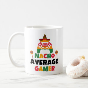 Caneca De Café Nacho Average Gamer Mexicano Jogos Cinco De Mayo
