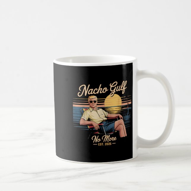 Caneca De Café Nacho Golfo Não Mais Furioso Férias Trump 2025 Usa (Direita)