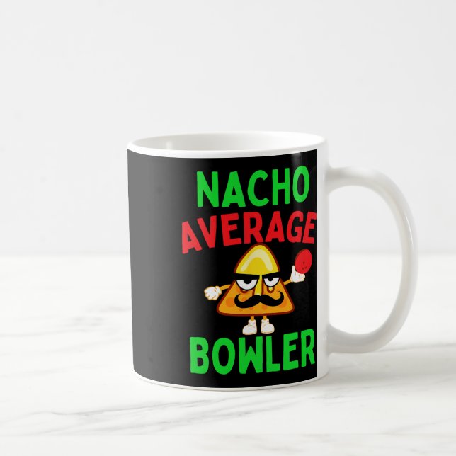 Caneca De Café Nacho Média Bowler Cinco De Mayo Boliche Mexicano (Direita)