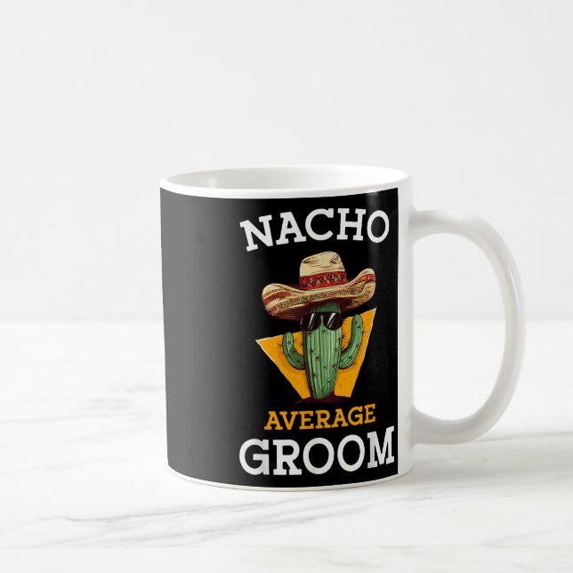 Caneca De Café Nacho Média de Casamento de Groom Divertido Futuro (Direita)
