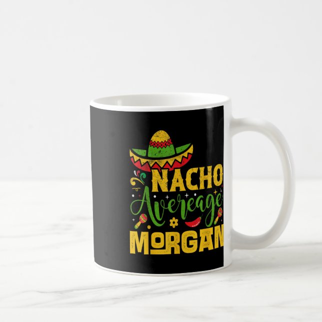 Caneca De Café Nacho Média Morgan Custom Name Cinco De Mayo Som (Direita)