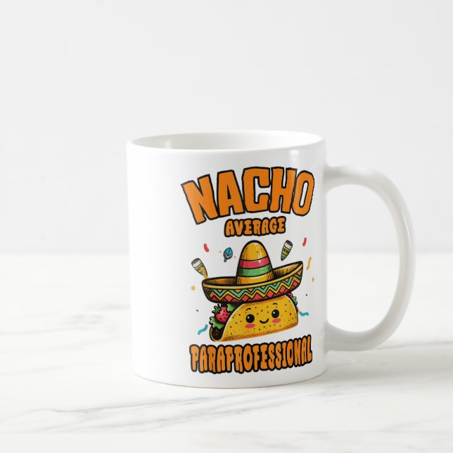 Caneca De Café Nacho Média Paraprofissional Cinco De Mayo Engraça (Direita)