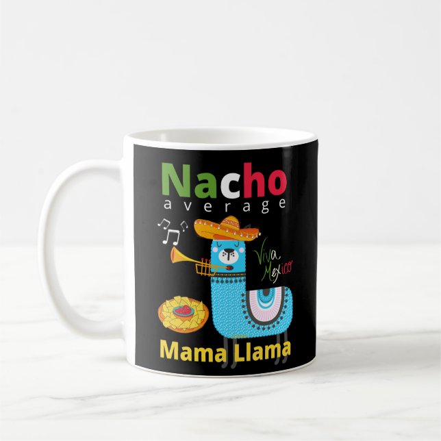 Caneca De Café NACHO MÉDIO MAMA LLAMA cinco de mayo presente (Esquerda)