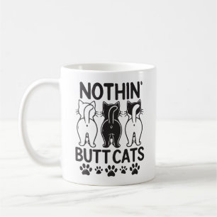 Caneca De Café Nada além de gatos gatos engraçados