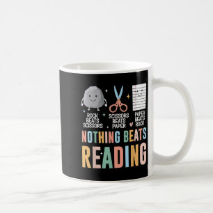 Caneca De Café Nada Bate Em Ler Tesoura De Papel Rock Bo