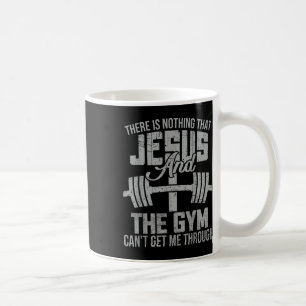 Caneca De Café Nada De Jesus E A Malhação Cristã De Gym Workou