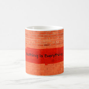 Caneca De Café "Nada é tudo" Legal, divertimento bonito único