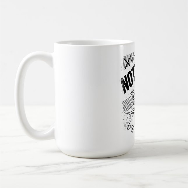 Caneca De Café NADA FAZ SENTIDO | Declaração Anti Design Brutalis (Esquerda)