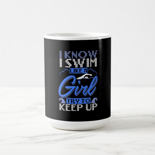Caneca De Café Nadador Natação Presente de Esporte  (Centro)