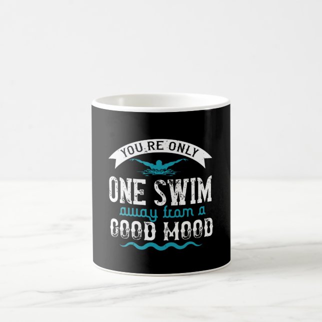 Caneca De Café Nadando - Você está apenas a uma natação daqui (Centro)