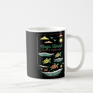 Caneca De Café Nags Head Nc Linda Viagem De Férias Para A Praia A