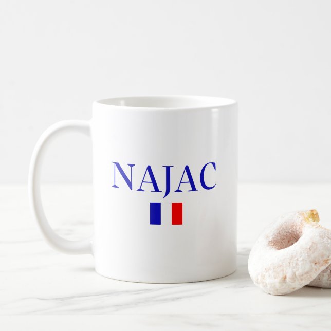 Caneca De Café Najac França (Com Donut)