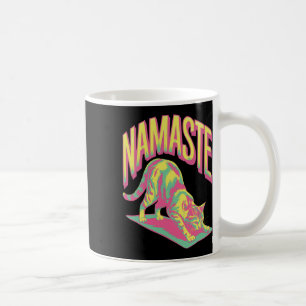 Caneca De Café Namaste Gato Mandala Yoga