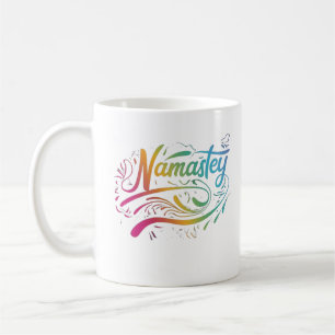 Caneca De Café Namaste Meditação Espiritual Moderna Yoga