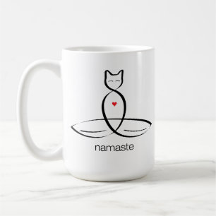 Caneca De Café Namaste - Texto de estilo regular.