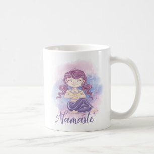 Caneca De Café Namaste Yoga Girl Mug