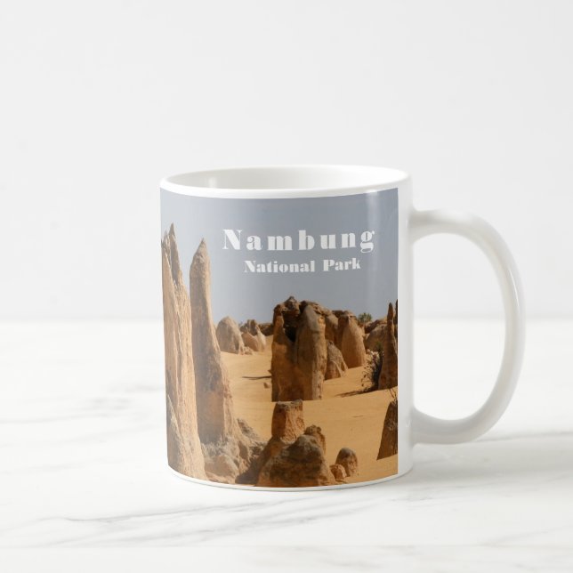 Caneca De Café Nambung National Park, Pinnacle Desert, Austrália (Direita)