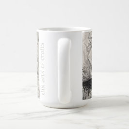 Caneca De Café namesake magnolia, flores, tecido, algodão e mão
