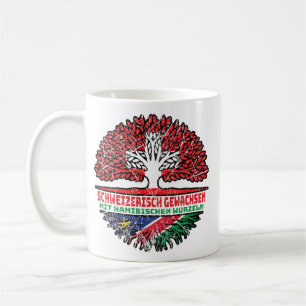 Caneca De Café Namíbia Namibisch Schweizer Schweiz Baum Wurzel