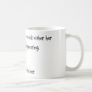 Caneca De Café Namorada da picareta ou engenharia aeroespacial