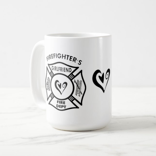 Caneca De Café Namorada dos sapadores-bombeiros (Frente Esquerda)