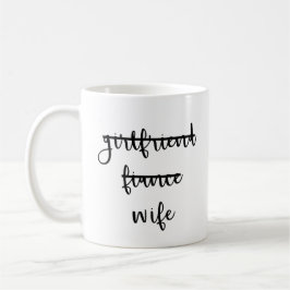 Caneca De Café Namorada, Fiancé, Mulher Café Mug