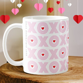 Caneca De Café Namorada Moderna XOXO no Dia dos Namorados