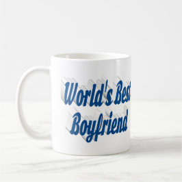 Caneca De Café Namorado com meia escrita azul mar