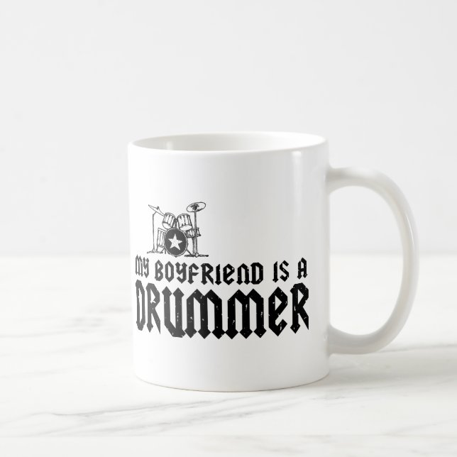 Caneca De Café Namorado é um Drummer (Direita)