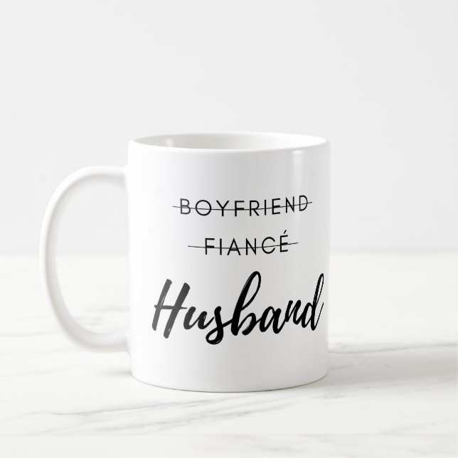 Caneca De Café Namorado, Fiance, Casamento Marido, Casamento, Gif (Esquerda)