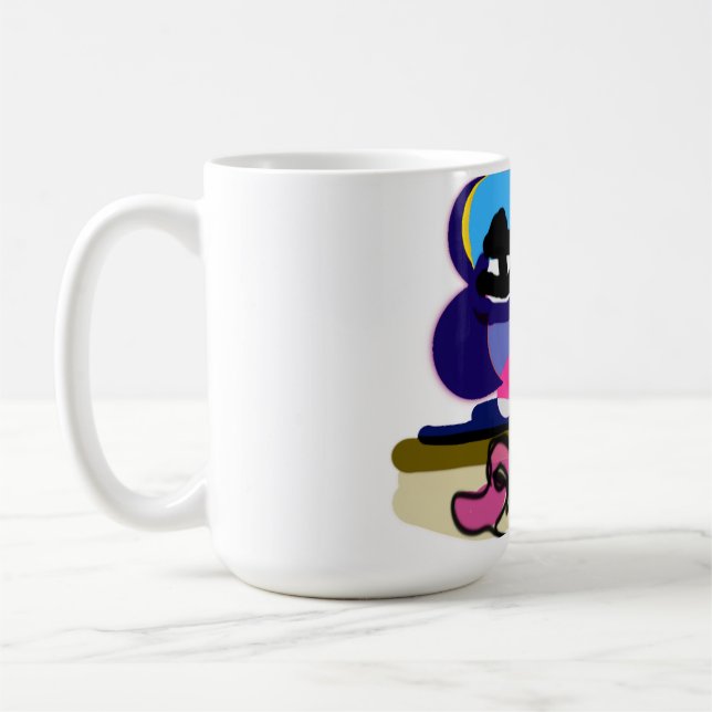 Caneca De Café Namorados Beach Pink Flamingos (Esquerda)