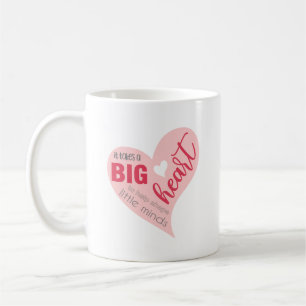 Caneca De Café Namorados de Citação do Coração Grande