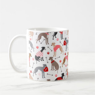 Caneca De Café Namorados de Greyhound, italiano, Coffee Mug