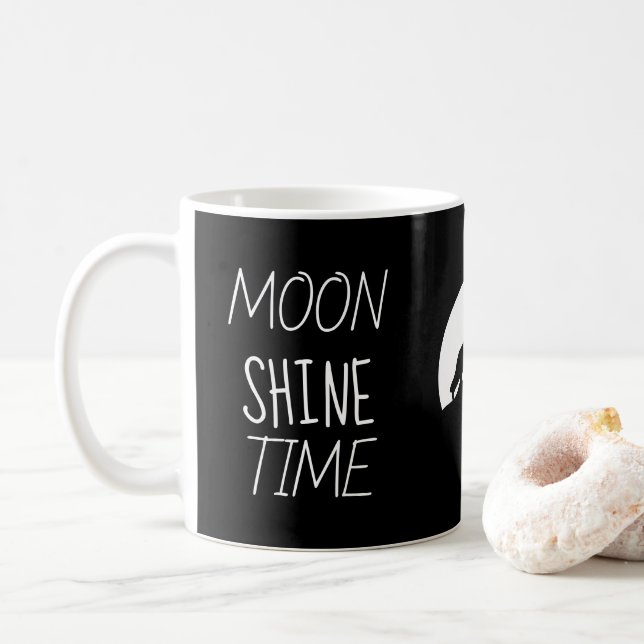 Caneca De Café Namorados de Natal Novelty Fashion MOON SHINE (Com Donut)