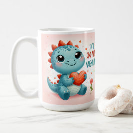Caneca De Café Namorados Dinomite, Dinossauro Bonito