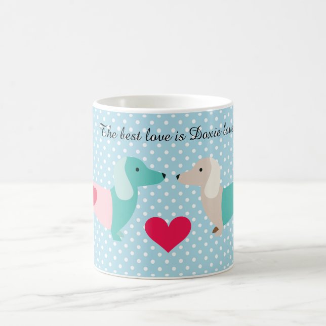 Caneca De Café Namorados Doxie Dachshund Coffee (Centro)