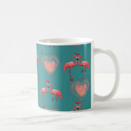 Caneca De Café Namorados Flamingo Mug