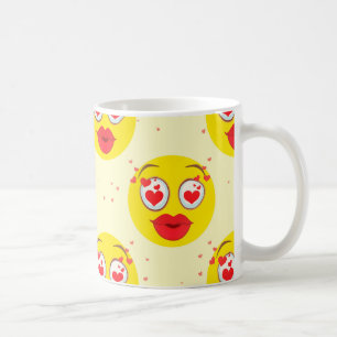 Caneca De Café Namorados kiss Emoji