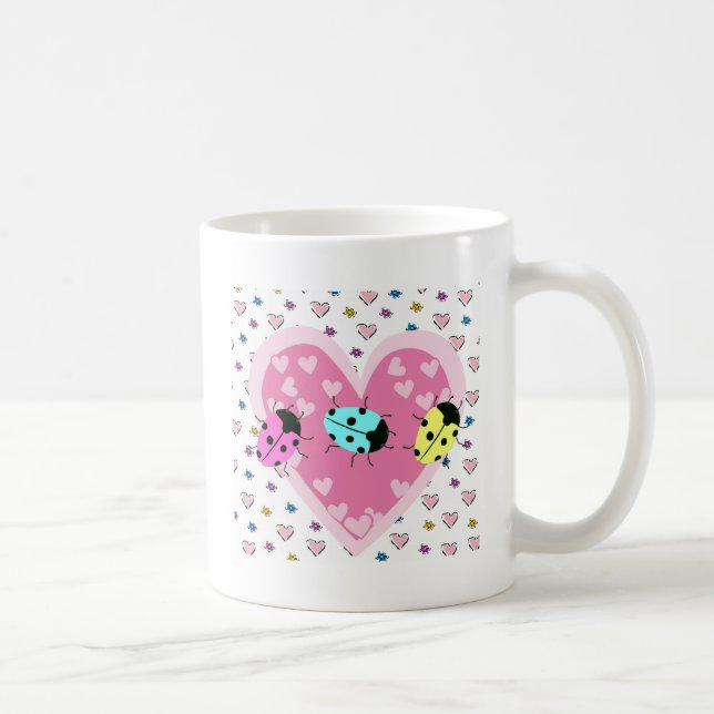 CANECA DE CAFÉ NAMORADOS LADYBUGS (Direita)