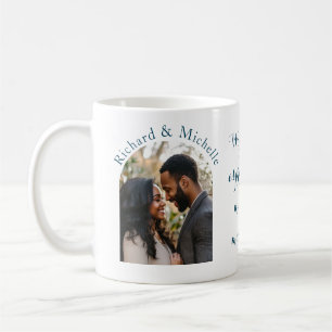 Caneca De Café Namorados Nomes de Fotografias Personalizados e Ci