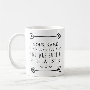 Caneca De Café Namorados personalizados Engraçado Mug - Plank