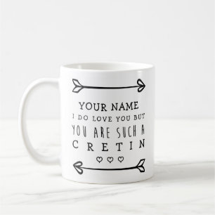 Caneca De Café Namorados Personalizados Engraçados - Cretin
