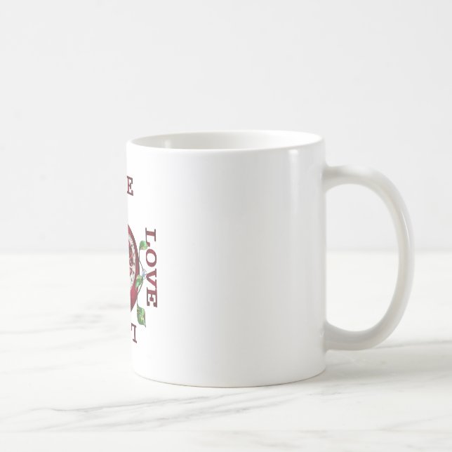 Caneca De Café Namorados Pomegranate Heart LOVE (Direita)