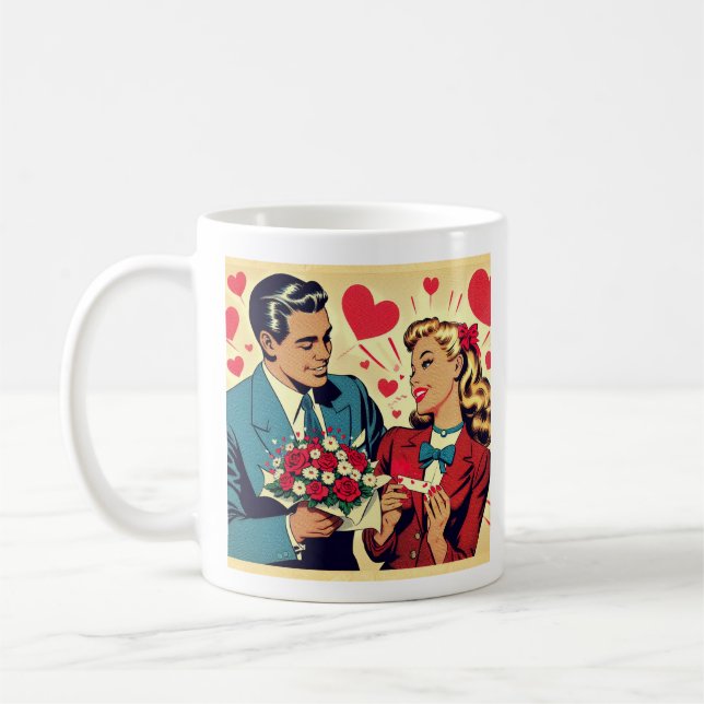 Caneca De Café Namorados Sassy Vintage (Esquerda)