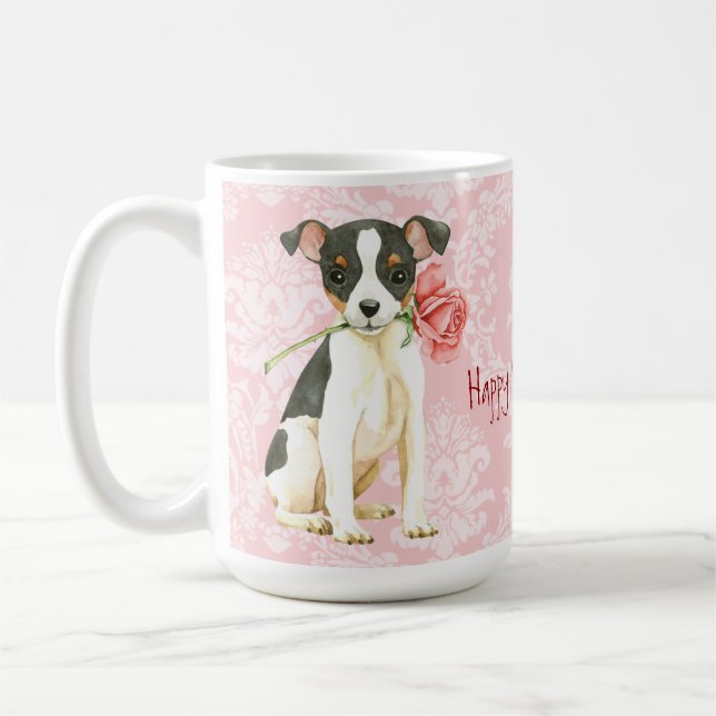 Caneca De Café Namorados Toy Fox Terrier (Esquerda)