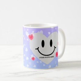 Caneca De Café Namorados Vidro Coração Balão Bublegum Casal
