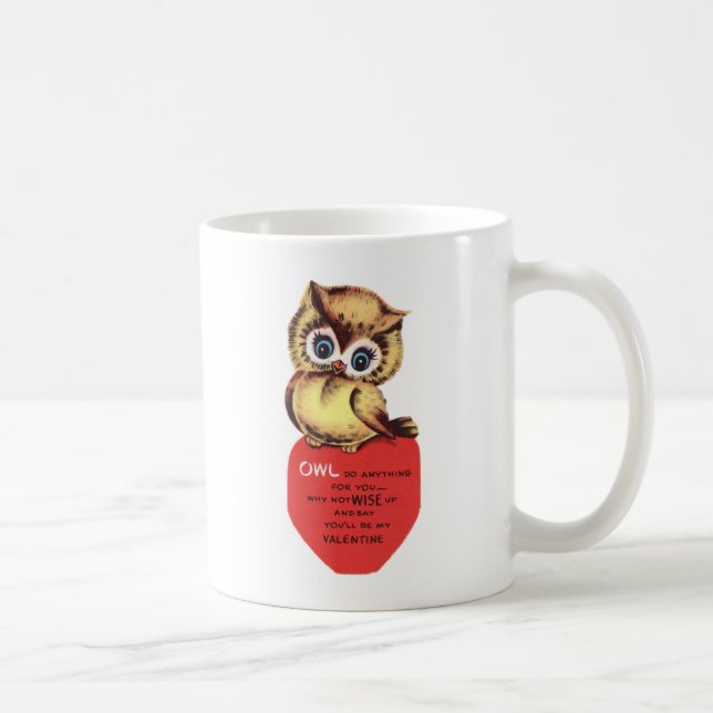 Caneca De Café Namorados Vintage Owl (Direita)