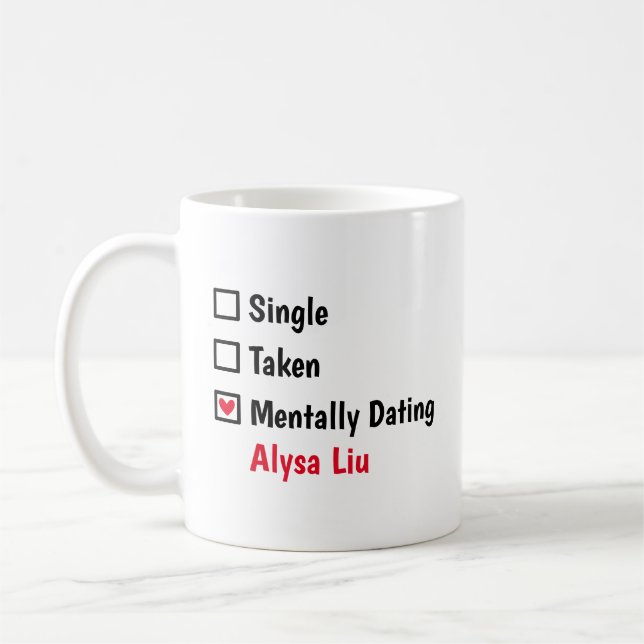 Caneca De Café Namorando mentalmente Alysa Liu Personalizar Statu (Esquerda)